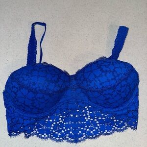PINK Victoria's Secret Blue Lace Bralette